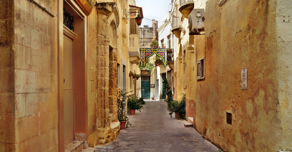 Stone alleyway